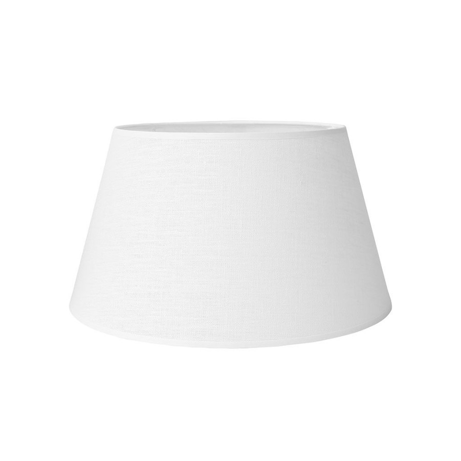 Luminaires Fabrique De Styles | Abat-Jour Blanc En Lin D20Cm