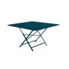 Jardin Fabrique De Styles Tables De Jardin | Table De Jardin Pliante Carree En Acier Bleu 128X128Cm - Cargo