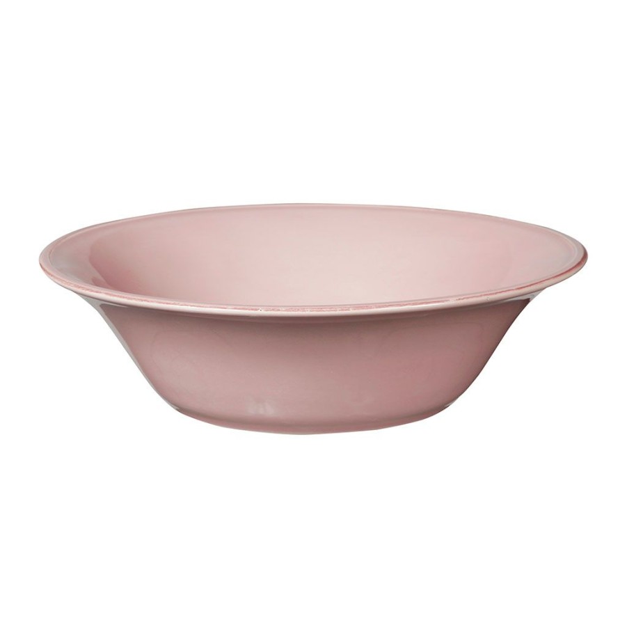 Arts De La Table Fabrique De Styles Plats Et Saladiers | Saladier En Faience Rose Poudre - Constance