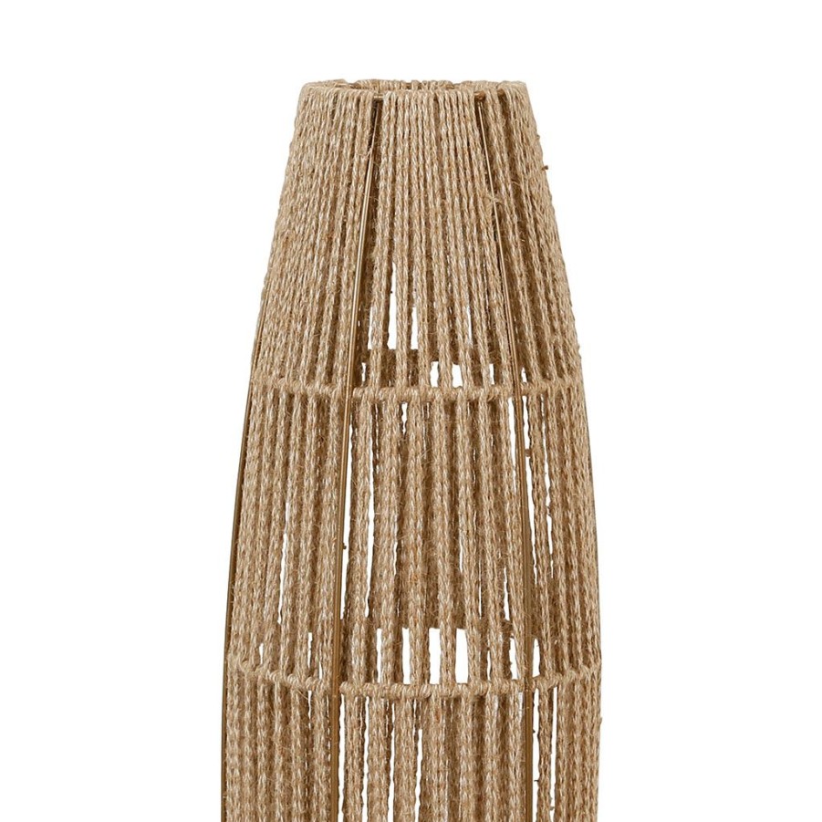 Luminaires Fabrique De Styles | Lampadaire En Fer Et Jute H120Cm Naturel - Korda