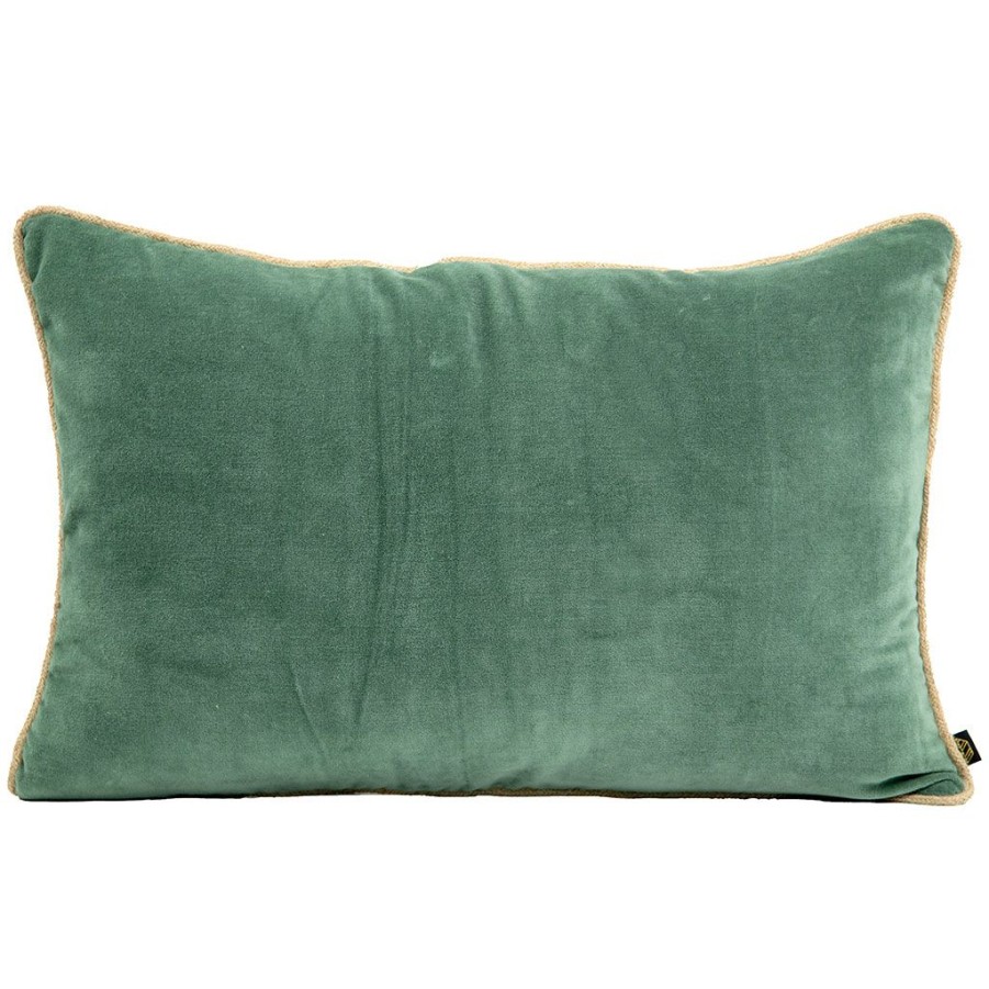 Textiles Fabrique De Styles | Coussin En Velour Celadon 40X60Cm - Delhi