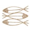 Deco Fabrique De Styles Petits Objets Deco | Deco Poisson Borneo Naturel 32X23Cm