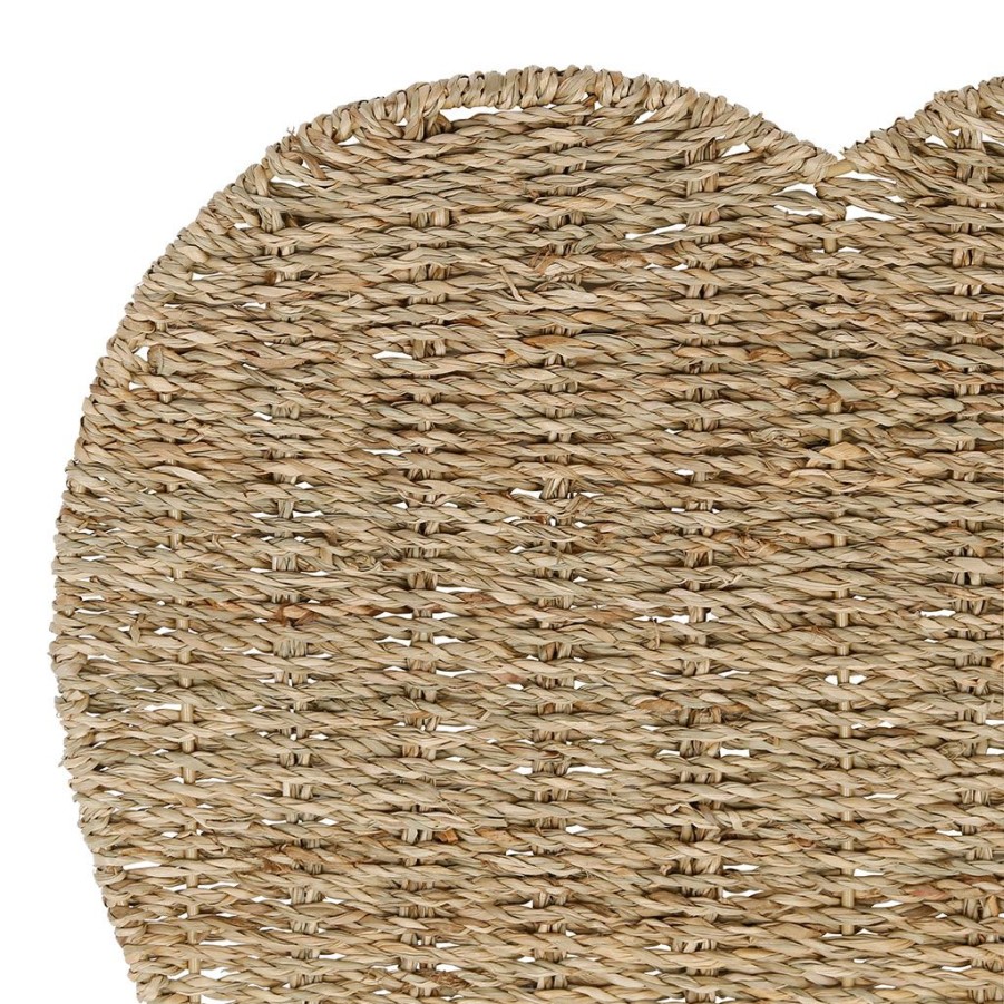 Textiles Fabrique De Styles Sets De Table | Set De Table Coeur En Jonc De Mer Naturel 37X38Cm - Borneo