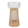 Deco Fabrique De Styles Vases Et Soliflores | Vase En Verre Et Bambou Naturel H15Cm - Vanier