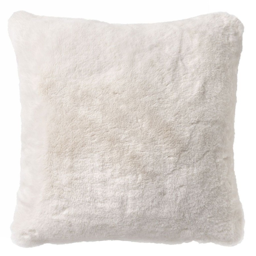 Textiles Fabrique De Styles | Coussin Zaya 45X45Cm Snow White Ivoire