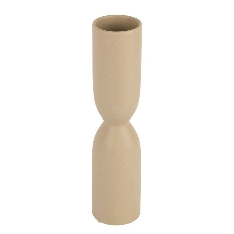 Deco Fabrique De Styles Vases Et Soliflores | Vase En Gres Beige D7Cm - Organic