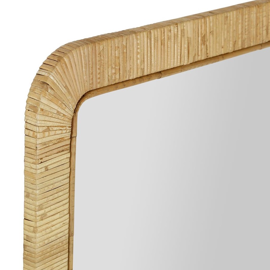 Deco Fabrique De Styles | Miroir En Rotin Et Mdf Naturel 60X90Cm - Tulum