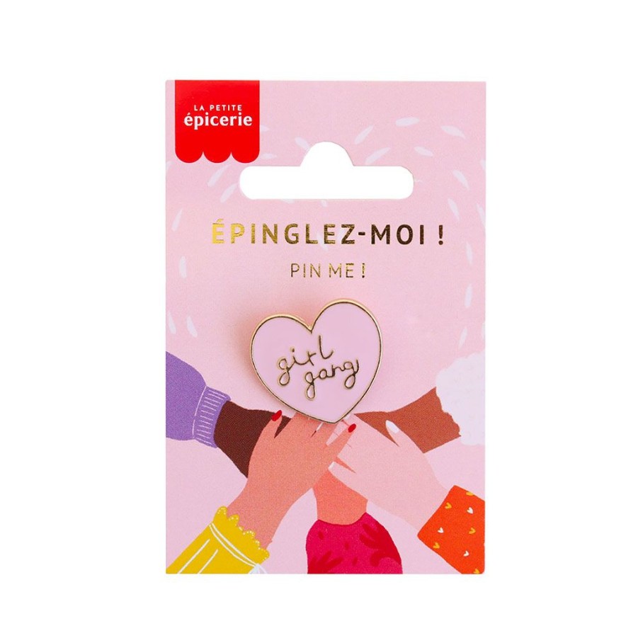 Accessoires Et Loisirs Fabrique De Styles Accessoires | Broche Pin'S Emaille Girl Gang