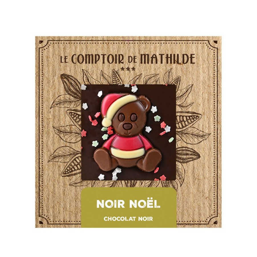 Epicerie Fabrique De Styles Chocolats Et Confiseries | Tablette De Noel Chocolat Noir 80G