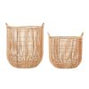 Deco Fabrique De Styles Paniers Et Corbeilles | Corbeille (Lot De 2) Flora Gipsy Naturel En Rotin