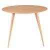 Meubles Fabrique De Styles Table De Salle A Manger | Table A Manger Ronde En Chene Clair D100Cm - Caly